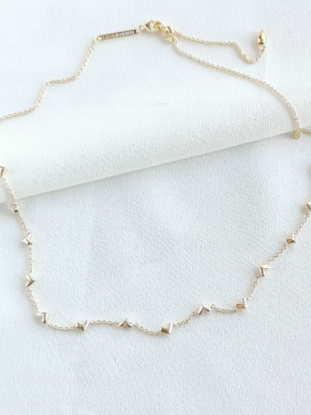 Kendra Scott Haven Heart Gold Strand Necklace | NEW